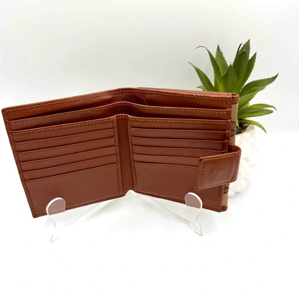 Gucci GG Brown Canvas New Britt French Wallet #560 - Picture 4 of 6